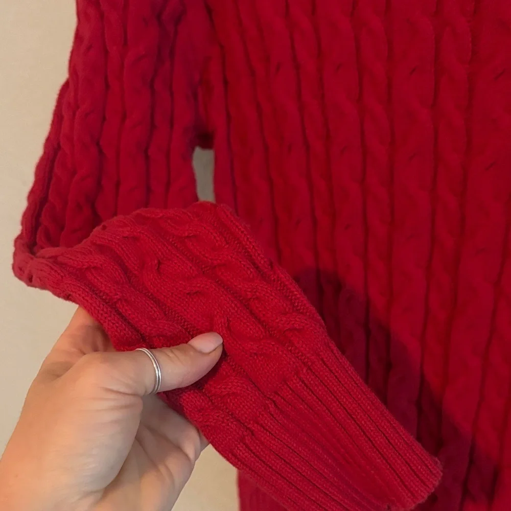 Bruzer University of Cincinnati Red Cable Knit Sweater